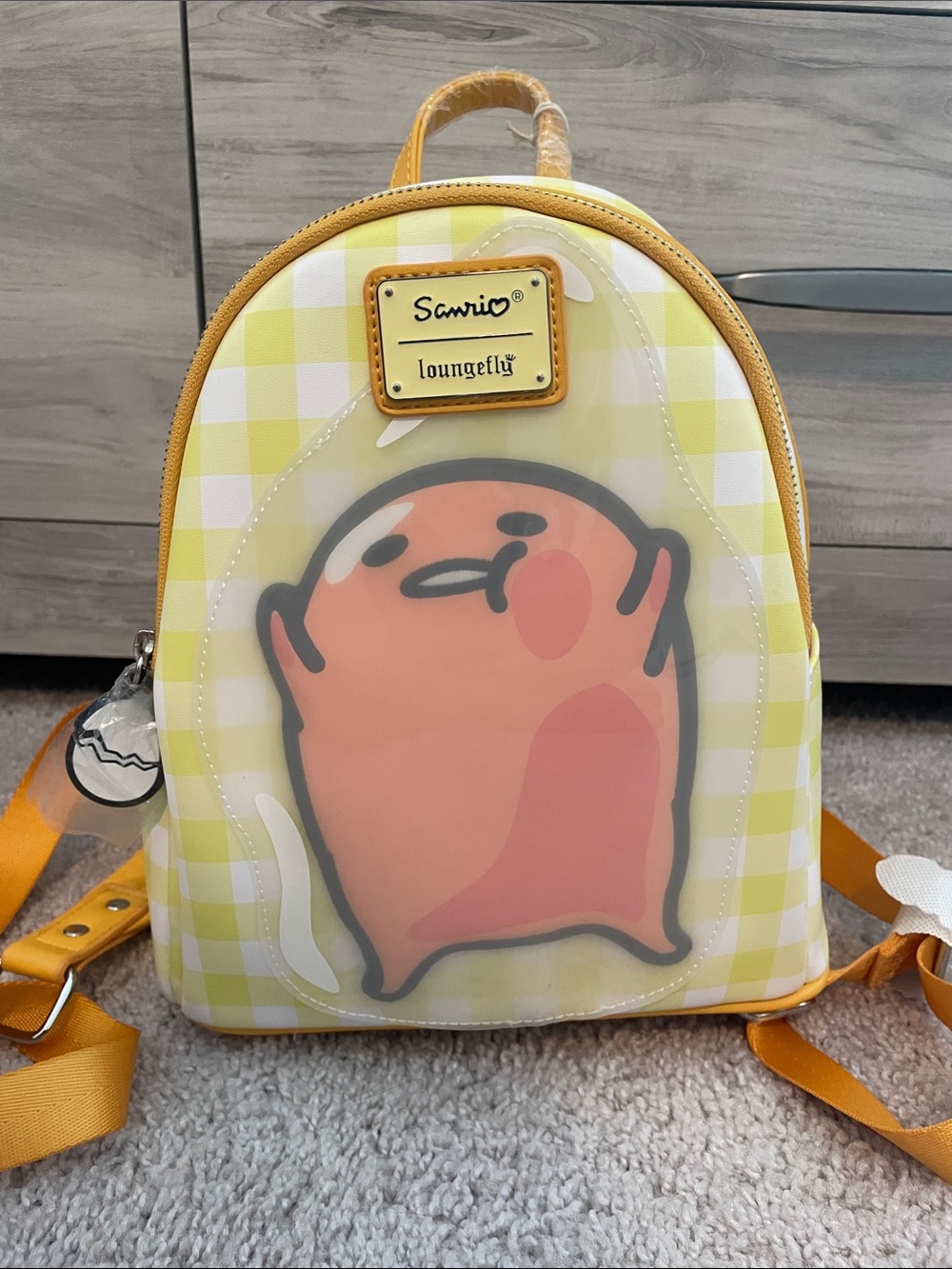 NWT Rare Loungefly Sanrio Gudetama mini backpack